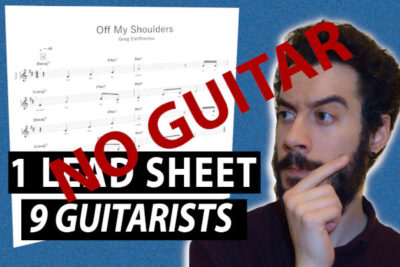 9 Different Ways to play One Lead Sheet – Guitarless Version